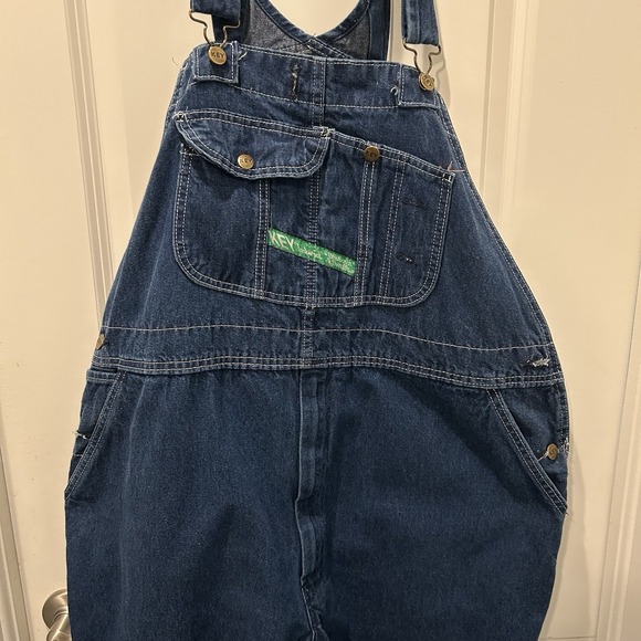 Key Imperial Overalls Mens 44x29 Denim Workwear Carpenter Utility "Read" - Picture 2 of 16